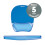 Fellowes Fellowes Mouse Mat Wrist Support - Crystals Gel Mouse Pad with Non Slip Rubber B 6