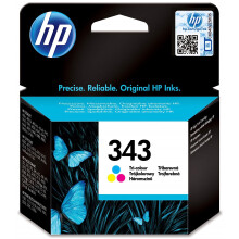 HP C8766EE 343 Original Ink Cartridge, Tri-Colour, Single Pack