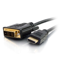 C2G 2M HDMI to DVI-D High Speed Digital Video Cable, DVI to HDMI Monitor Adapter Cable, Full 1080p HD Suitable for PS4, Raspberry