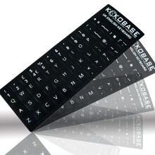 Kokobase Qwerty English Keyboard Stickers - Self-adhesive UK British Layout Decals for Easy Language Conversion and Keyboard Rene