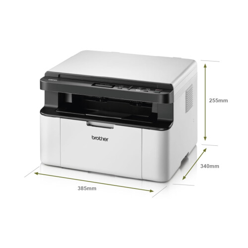 Brother Brother DCP-1610W Mono Laser Printer - All-in-One, Wireless/USB 2.0, Compact, A4 Printer, Small Office/Home Printer, White 2