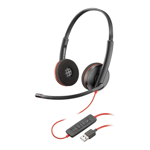 Plantronics Blackwire C3220 Stereo USB Headset Black 1