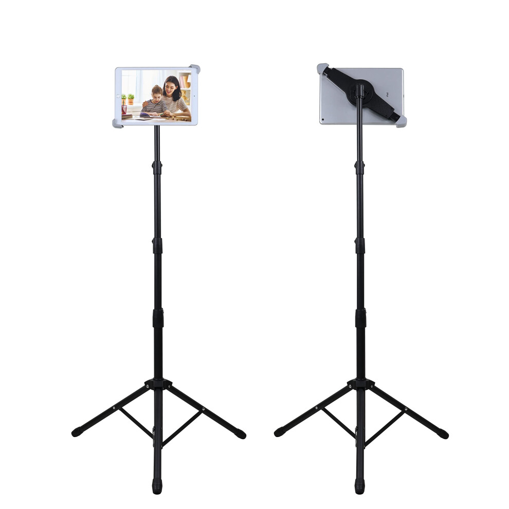 Ipad Tripod Stand, Height Adjustable Ipad Stand Floor, Tablet Holder Stand With 360 Degree Rotating Tablet Mount For Ipad Pro12.9, Ipad Air And Other 6012319020352