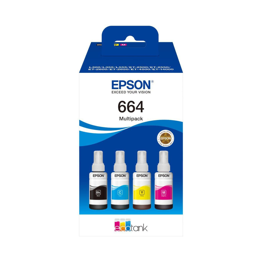 Epson Ecotank 664 Genuine Multipack Ink Bottles