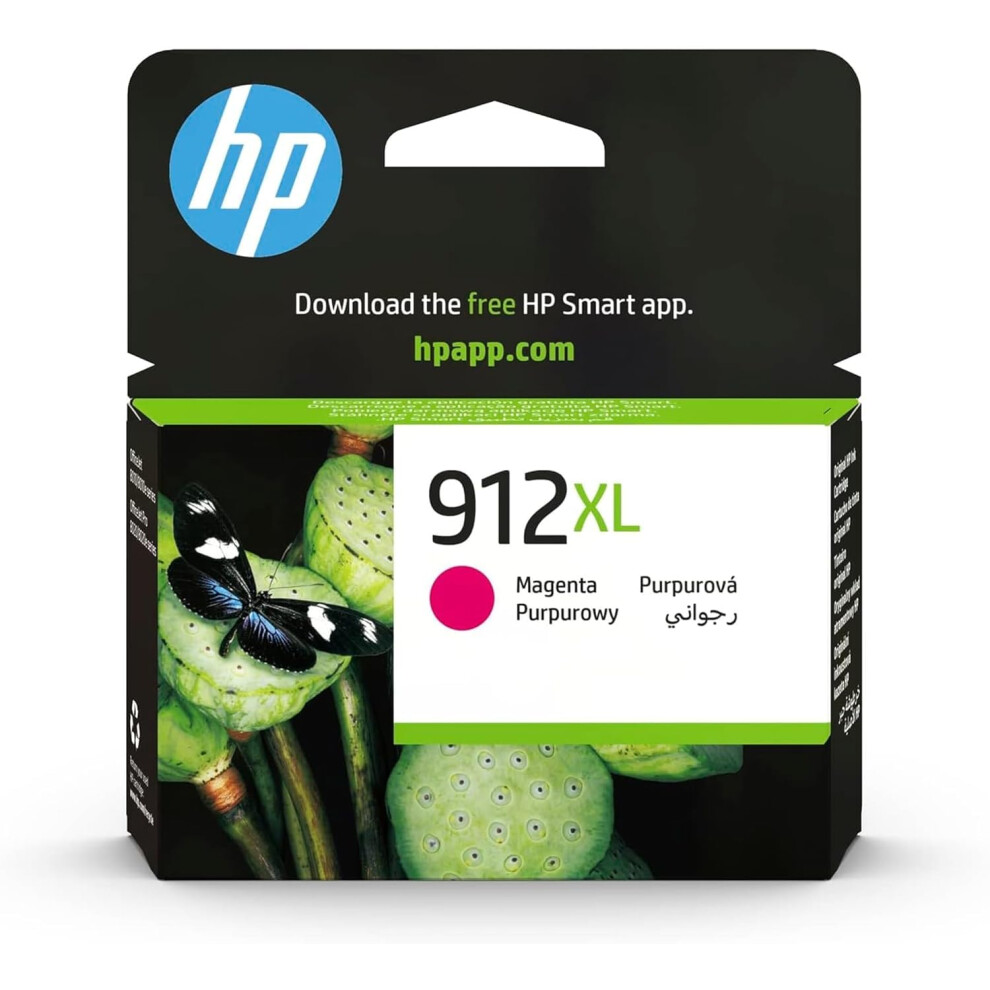 Hp 3Yl82ae 912XL High Yield Original Ink Cartridge, Magenta, Single Pack Pink 94609769