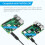 GeeekPi USB-C Power Supply UK Plug for Raspberry Pi 4 With On/Off Switch,5V 3.6A Type C PSU with Micro USB Adapter for Raspberry P 7