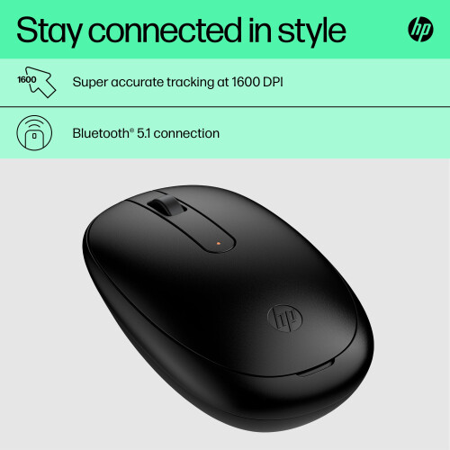 HP HP 240 Bluetooth Mouse | Bluetooth 5.1 | Wireless | Precise Sensor | 1600 DPI Optical Mouse Sensor | Lightweight & Easy to Connect | AES technology | 2