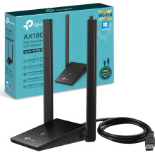 TP-Link Archer TX20U Plus WiFi Dongle, AX1800 High Gain Wireless wifi 6 USB wifi Adapter for PC, Dual Antennas Dual-Band USB 3.0 Wi-Fi dongle, Low La