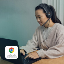 EPOS C1 USB C Wired Headset - High-Fidelity Audio, Advanced Noise-Canceling Microphone, Ergonomic Fit for Long Wear, Wired On-Ear, Ideal for Office &