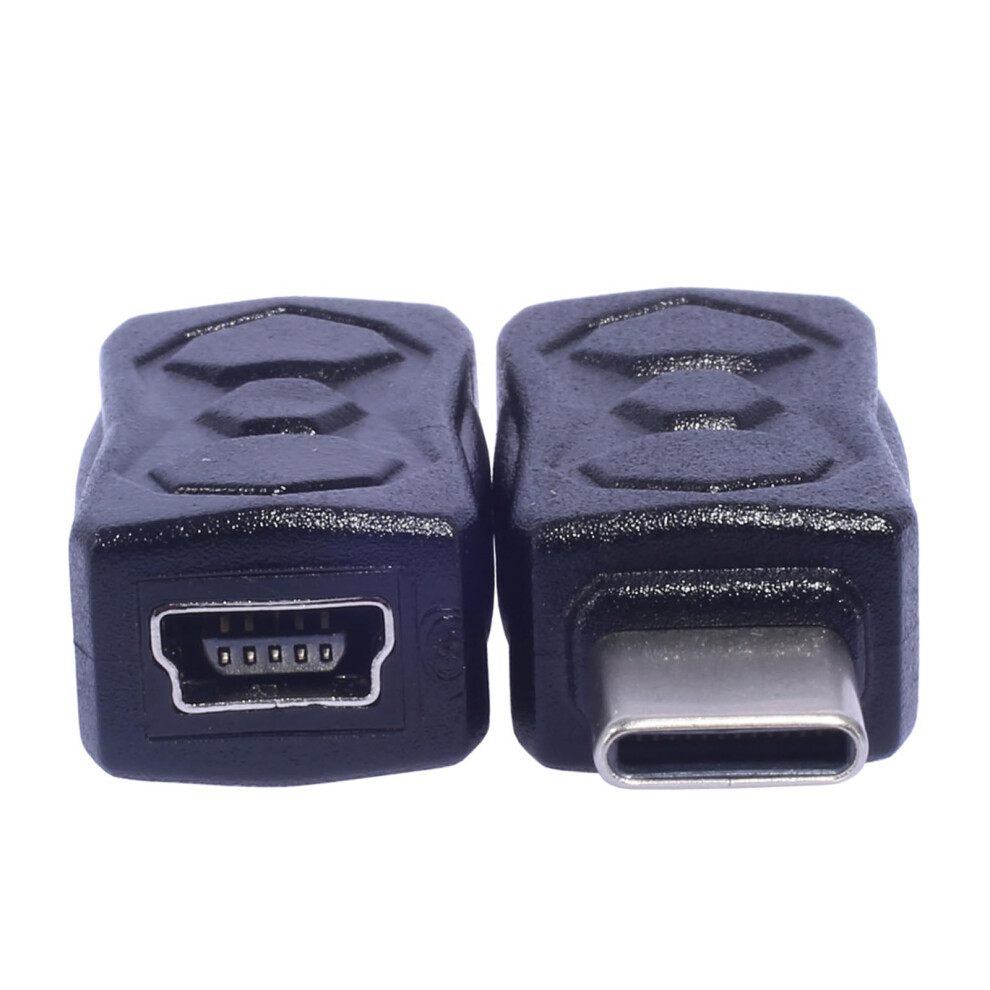 Shuade Mini Usb Female To Type C Male Conversion Adapter Converter Support 5V2a Charging & 480Mbps Data Transfer Converter C Black 70521115