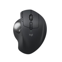 Logitech MX Ergo S mouse trackball wireless avanzato, mouse ergonomico wireless ricaricabile USB-C con Bluetooth e dongle crittogr