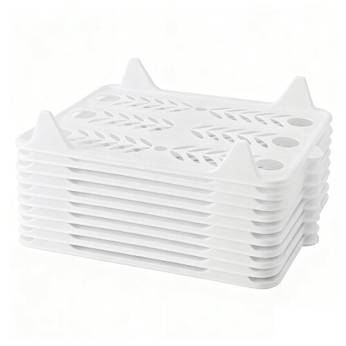 10 PCS Closet Organizer and Clothes Folder, Stackable T Shirt Storage with Wrinkle Folding Board