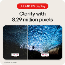 LG UltraFine Monitor 27US550 - 4K UHD IPS 27 inch, 60Hz, 5ms, DCI-P3 90%, 10bit, HDR10, Flicker safe & Reader Mode, Smart Energy Saving, Height-Tilt-