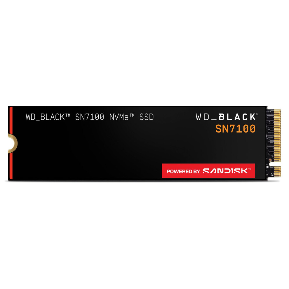 Sandisk Wd_black Sn7100 1Tb Nvme Ssd, M.2 2280, Read Speeds Up To 7250 Mb/S, Write Speed Up To 6,900 Mb/S, Next Gen Tlc 3D Nand, Wd_black Dashboard, For Lapt