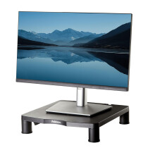 Fellowes Everyday Monitor Stand – Adjustable Computer Riser with 3 Height Levels & Cable Management – Ergonomic Stand for Monitors