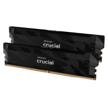 Crucial Pro DDR5 RAM 32GB Kit (2x16GB) 6400MHz CL32, Overclocking Deskop Computer Gaming Memory, Intel XMP 3.0 / AMD EXPO, Black - CP2K16G64C32U5B