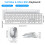 OMOTON Wireless Bluetooth Keyboard Mouse Rechargeable for Mac OS, Wireless Keyboard and mouse Set for MacBook Air/MacBook Pro/iMac 5