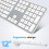 OMOTON Wireless Bluetooth Keyboard Mouse Rechargeable for Mac OS, Wireless Keyboard and mouse Set for MacBook Air/MacBook Pro/iMac 7
