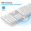 OMOTON Wireless Bluetooth Keyboard Mouse Rechargeable for Mac OS, Wireless Keyboard and mouse Set for MacBook Air/MacBook Pro/iMac 3
