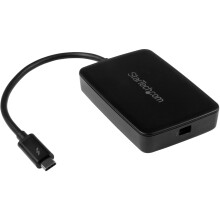 StarTech.com Thunderbolt 3 to Thunderbolt 2 Adapter - TB3 Laptop to TB2 Displays/Devices - Thunderbolt 2 20Gbps or Thunderbolt 1 1