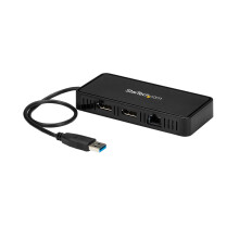 StarTech USB to Dual DisplayPort Mini Dock with GbE LAN - Dual 4K 60 Hz