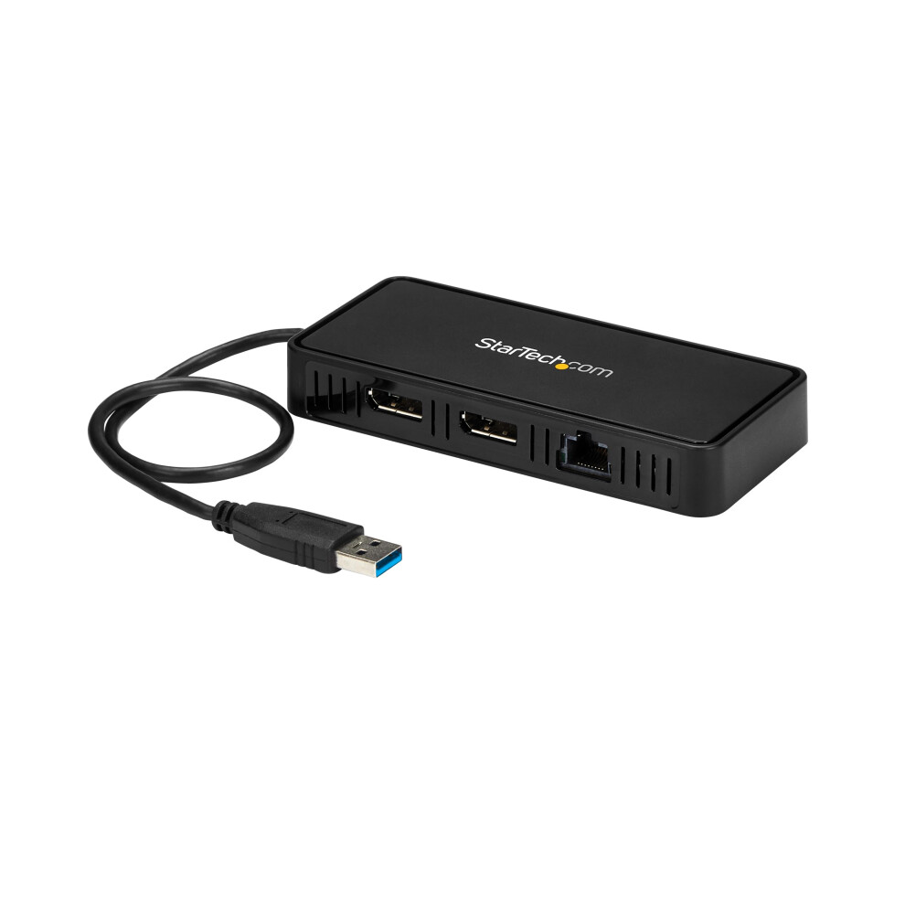 Startech Usb To Dual Displayport Mini Dock With Gbe Lan - Dual 4K 60 Hz 76621413