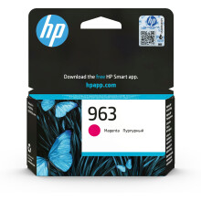 HP 3JA24AE 963 Original Ink Cartridge, Magenta, Single Pack