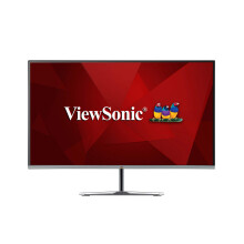 ViewSonic VX2776-SMH 27-inch IPS Full HD Monitor with 75Hz, VGA, 2x HDMI, Eye Care for Work and Entertainment at Home, Black & Sil