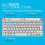 JLab JLab Go Wireless Keyboard - Small Bluetooth Keyboard with 2.4G USB Connectivity, Multi Device Quiet Portable Keyboard for iPad/iPa 4