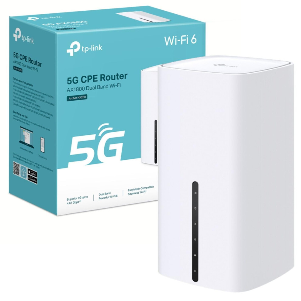 Tp-Link Archer Nx200 Ax1800mbps Wi-Fi 6 5G Router With Sim Slot, Up To 4.67Gbps Download Speeds, Dual-Band Wifi Router, Gigabit Lan/Wan Port, Sim Car 9334458141758