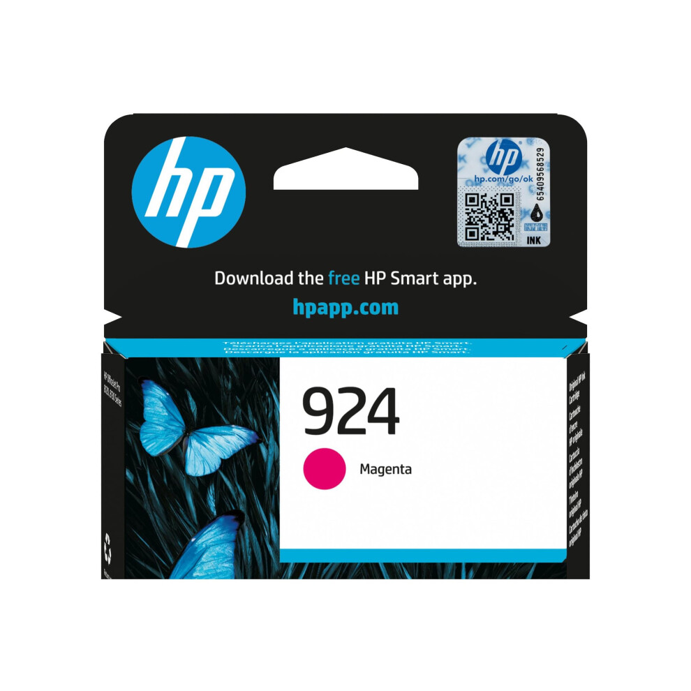 Hp 924 Magenta Original Ink Cartridge Pink