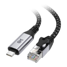 Cable Matters Plug & Play USB C to Gigabit Ethernet Cable 1.8m – Direct USB-C to Ethernet Connection, Thunderbolt 4/5 Compatible,