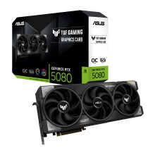 ASUS TUF Gaming GeForce RTX 5080 16GB GDDR7 OC Edition Gaming Graphics Card (PCIe 5.0, HDMI/DP 2.1, 3.6-slot, military-grade components, protective P