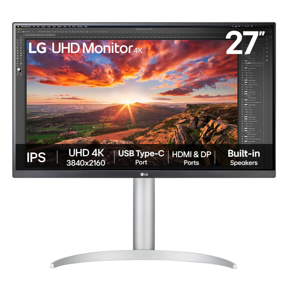 Lg Uhd Monitor 27Up850k – 4K Ips 27 Inch, 60Hz, 5Ms, Dci-P3 95%, Displayhdr 400, High Resolution Content Creation Display, Built-I