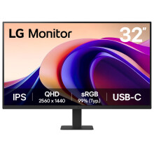 LG Monitor 32U631A - QHD 1440p IPS 32 inch, 100Hz, 5ms, Computer desktop display, Flicker safe & Reader Mode, USB-C, HDMI, Matte B