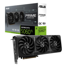 ASUS Prime GeForce RTX 5060 Ti 8GB GDDR7 OC Edition Graphics Card (PCIe 5.0, 8GB GDDR7, HDMI/DP 2.1, 2.5 slot, Axial tech fans, Du