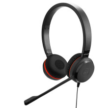 Jabra Evolve 30 II, Unified Communications Certified Stereo Corded Headset with Call Control Unit, Noise-cancelling microphone, LED indicators, excel