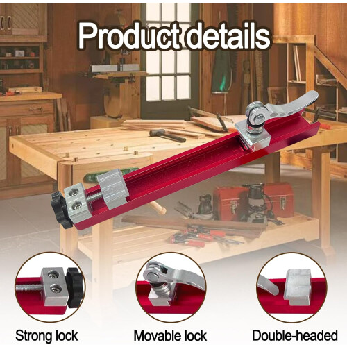 Circular Saw Guide Rail 360mm Aluminum Adjustable Track for Precise Parallel Woodworking Cuts 1