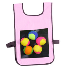Gilet antiscivolo per dodgeball all'aperto per bambini con 5 palline, gioco sportivo all'aperto per bambini