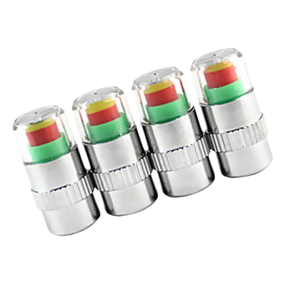 Tire Pressure Monitoring Caps 4Pcs Colorcoded Alert For Universal Car Valve Stem 9455672892094