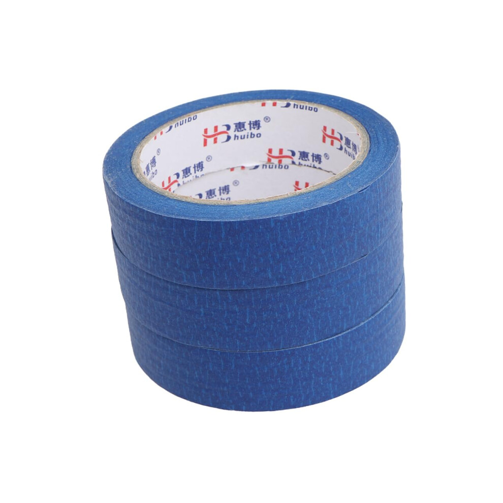 3Pcs Wide Blue Painter's Masking Tape Clean Removal Textured Surface For Crafts Printing 9113335735309