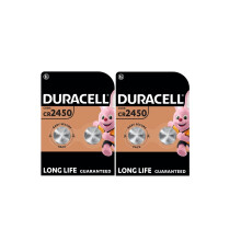4X Duracell Cr 2450 Lithium (2 Blister Packs of 2 Batteries) 4 Batteries