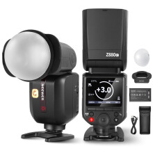 NEEWER Z880-C 76Ws 2.4G TTL Camera Flash Speedlite Compatible with Canon, Diffuser & Adapter, Upgraded UI, Modeling Lamp, TTL/M Quick Switch, GN60 1/8