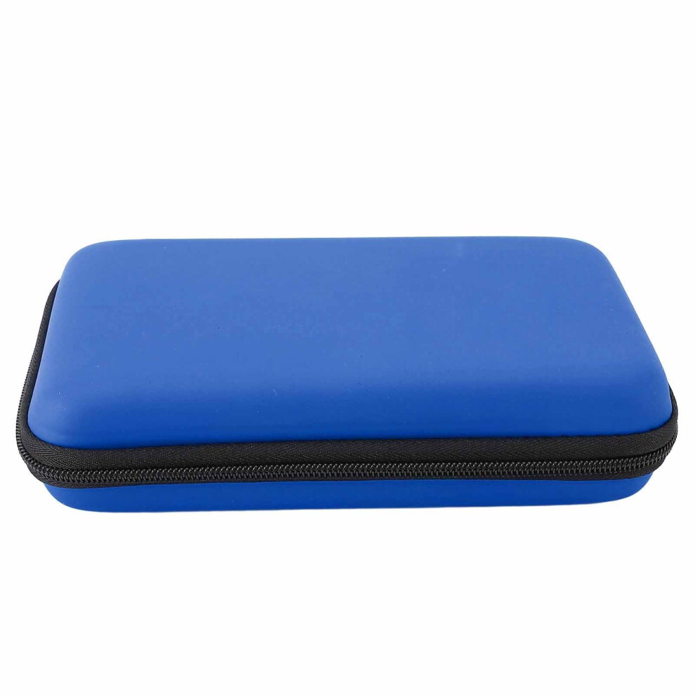 Carrying Case For Nintendo 3Ds Xl, Waterresistant Hard Shell With Wrist Strap And 8 Game Card Slots (Blue) Blue 9174973526193