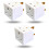 2 Way Adapters - Multi Plug Extensions - Double Adapter Plug UK - Power Extender Pack of 3 1