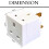 2 Way Adapters - Multi Plug Extensions - Double Adapter Plug UK - Power Extender Pack of 3 2