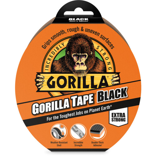 Gorilla Gorilla Tape Black 32m