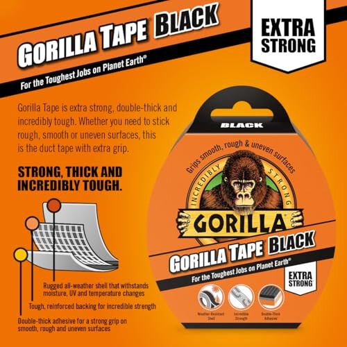 Gorilla Gorilla Tape Black 32m 2