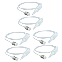 6pcs Home Brewing Siphon Tube and Pump Set for Quick Wine and Beer Transfer Durable Reusable Hose