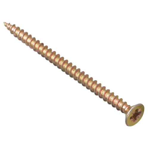 Forgefix ForgeFix Multi-Purpose Single Thread Screws | 4.5 x 60mm | Zinc Yellow Passivated | Box 100